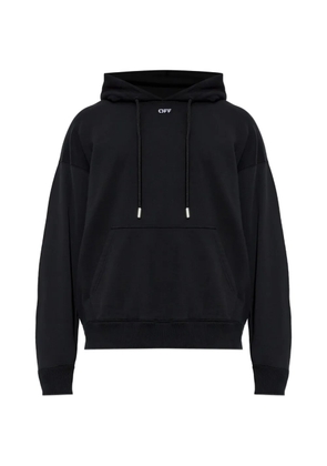 Off-White graphic-print drawstring hoodie - Black
