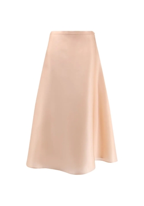 Alberta Ferretti flared silk midi skirt - Pink