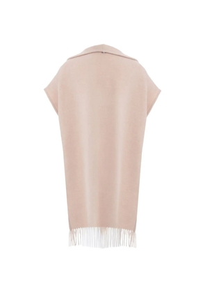 Herno fringed-hem coat - Neutrals