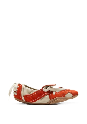 Acne Studios suede lace-up shoes - Orange