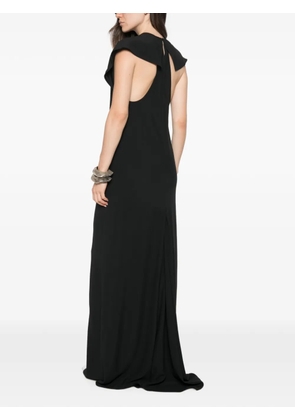 Nº21 open-back ruffled dress - Black