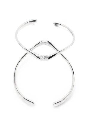 Patrizia Pepe minimalist crossover bracelet - Silver