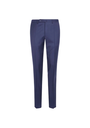 Incotex straight-leg wool trousers - Blue