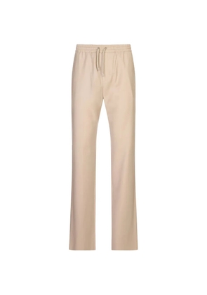 Agnona drawstring-waist straight-leg trousers - Neutrals