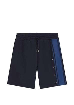 HUGO logo-print side-stripe shorts - Blue