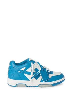Off-White Out Of Office panelled leather sneakers - Blue