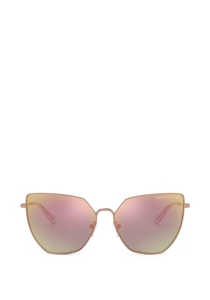 Armani Exchange geometric-frame sunglasses - Pink