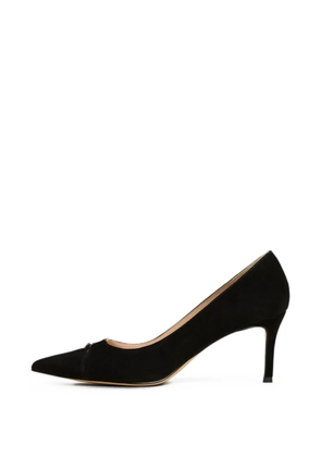 TWINSET suede court shoes with logo - Black