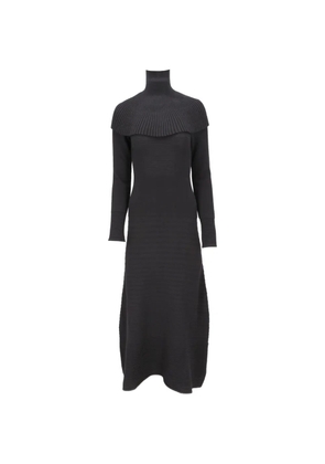 Isaia ribbed high-neck maxi dress - Black