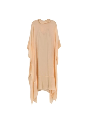 Alberta Ferretti chiffon asymmetric dress - Neutrals