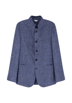 Boglioli mandarin-collar button-up jacket - Blue