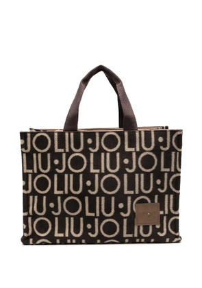 LIU JO logo-intarsia tote bag - Brown