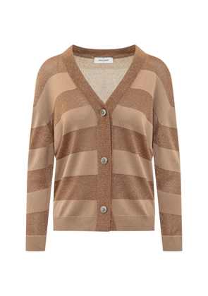 Gran Sasso striped V-neck cardigan - Neutrals