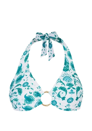 Heidi Klein paisley-print halterneck bikini - White