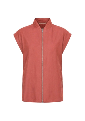 Peserico zip-up high-neck gilet - Red