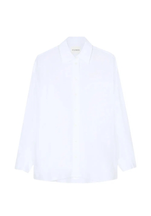 Closed pointed-collar shirt - White