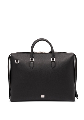 Dolce & Gabbana pebbled-leather briefcase - Black