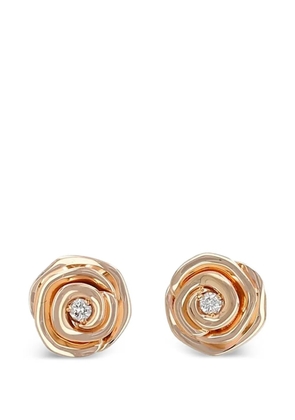 Christian Dior Pre-Owned 2022 Rose Dior Couture diamond earrings - Gold