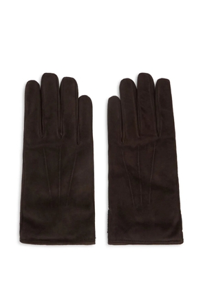 Moorer press-stud gloves - Brown