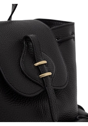 Coccinelle Mavery Pocket leather backpack - Black