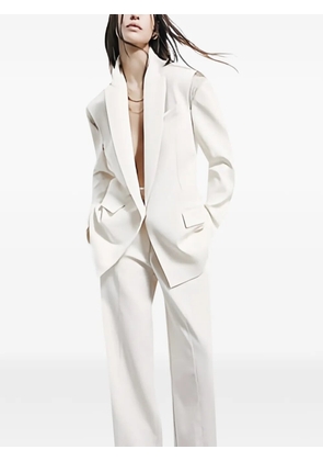 Patrizia Pepe oversized cut-out blazer - Neutrals