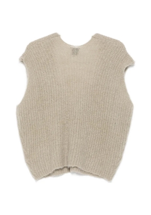 Alysi ribbed-knit V-neck sweater vest - Neutrals