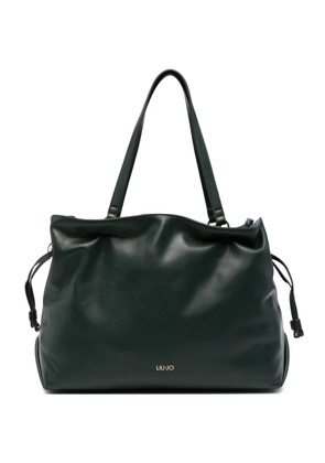 LIU JO logo-plaque drawstring tote bag - Green