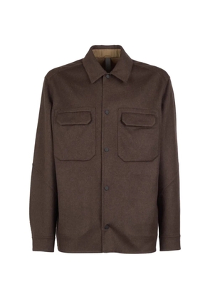 Sease flap-pocket overshirt - Brown