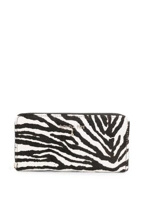 Patrizia Pepe zebra-print wallet - White