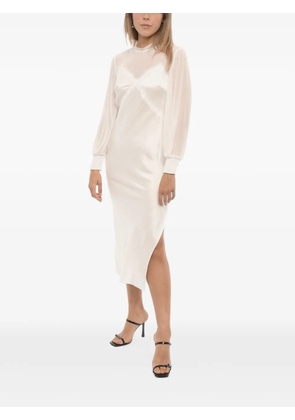 AllSaints Bailey lace-trim midi dress - White