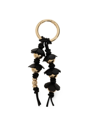 Michael Michael Kors beaded floral keychain - Black