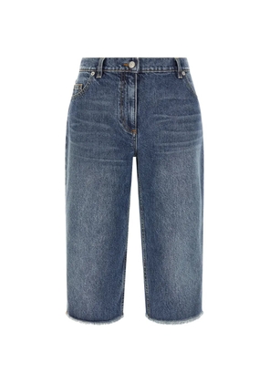 Magda Butrym low-waisted frayed jeans - Blue