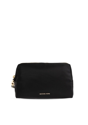 Michael Michael Kors logo-plaque cosmetic bag - Black