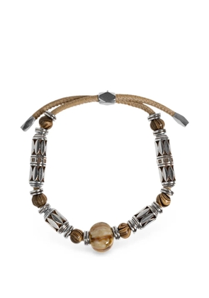 ISABEL MARANT Janis beaded adjustable bracelets - Silver