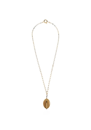 ISABEL MARANT stone-pendant cable-link necklace - Gold