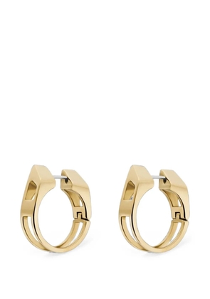 Diesel D logo hoop earrings - Gold