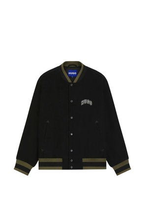 HUGO corduroy logo-patch jacket - Black
