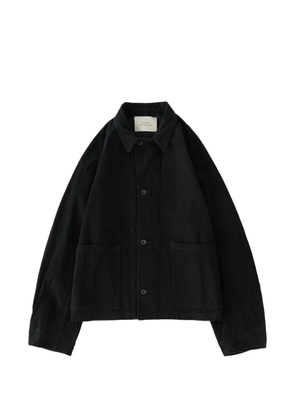 Studio Nicholson Coggan crinkle denim jacket - Black
