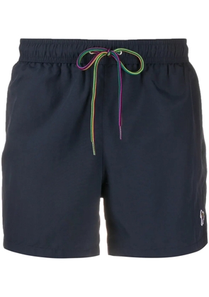 Paul Smith zebra patch swim shorts - Blue