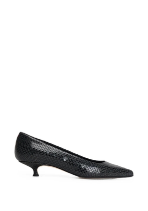 Aeyde Cari snakeskin-effect pumps - Green