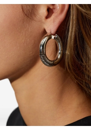 Marni ridged hoop earrings - Silver