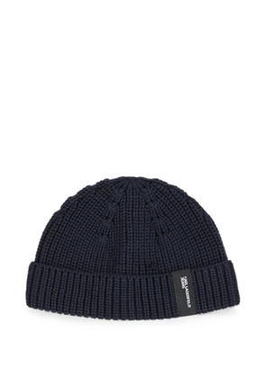 Karl Lagerfeld Jeans docker cotton beanie - Blue