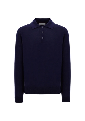 Canali merino wool polo sweater - Blue