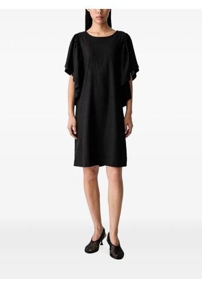 VICOLO ruffled-sleeve mini dress - Black