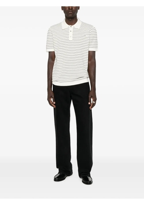 A.P.C. striped short-sleeve polo shirt - Neutrals