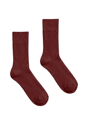 Wolford ribbed-knit socks - Red