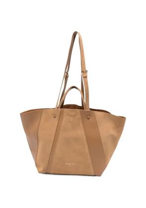 Patrizia Pepe (IN)COMPLETE panelled-suede shoulder bag - Brown