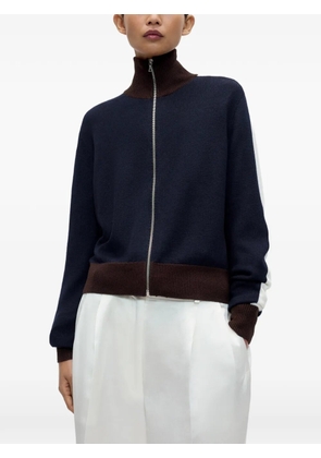 Cordera zip-up colour-block cardigan - Blue