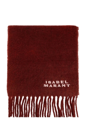 ISABEL MARANT Firny logo-embroidered scarf