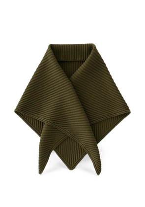 Studio Nicholson Isos ribbed cotton scarf - Green